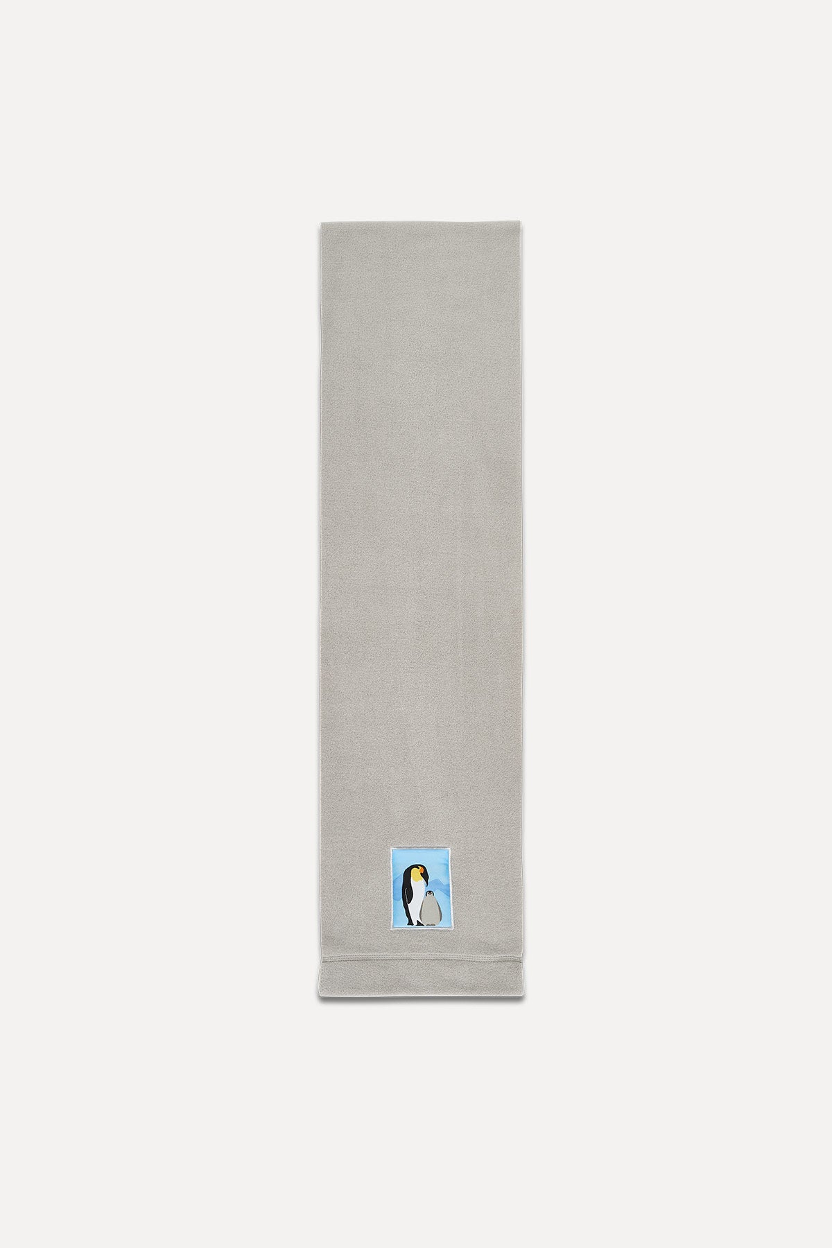 Emperor Penguin Fleece Scarf - Gray