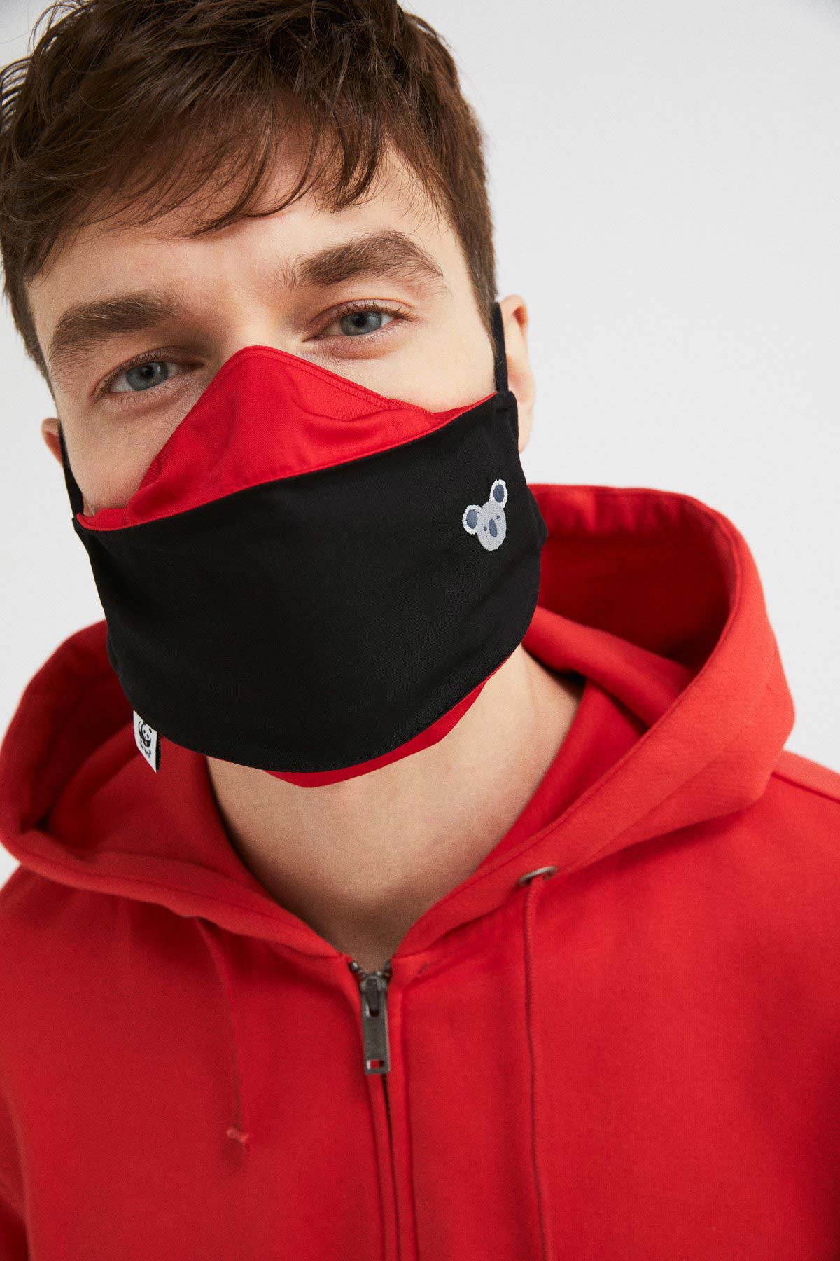 Koala Mask - Red Black