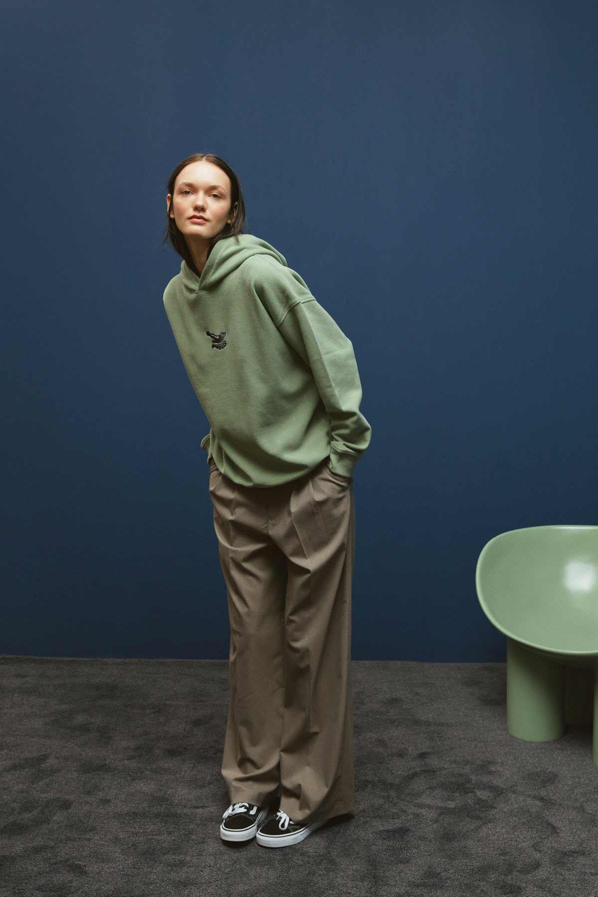 Mediterranean Seal Hoodie - Green