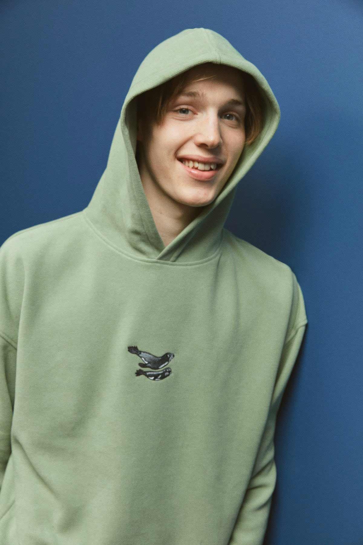 Mediterranean Seal Hoodie - Green