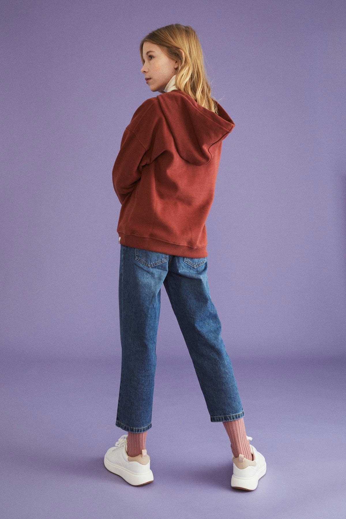 Apollo Butterfly Kid's Hoodie - Terracotta