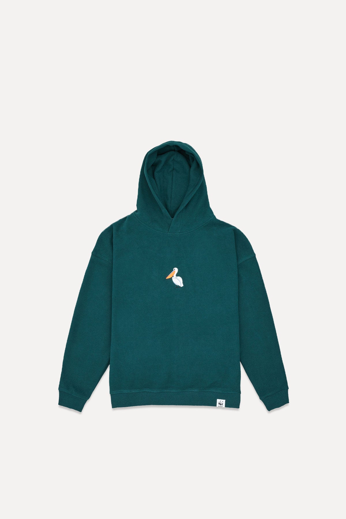 Dalmatian Pelican Kid's Hoodie - Dark Green