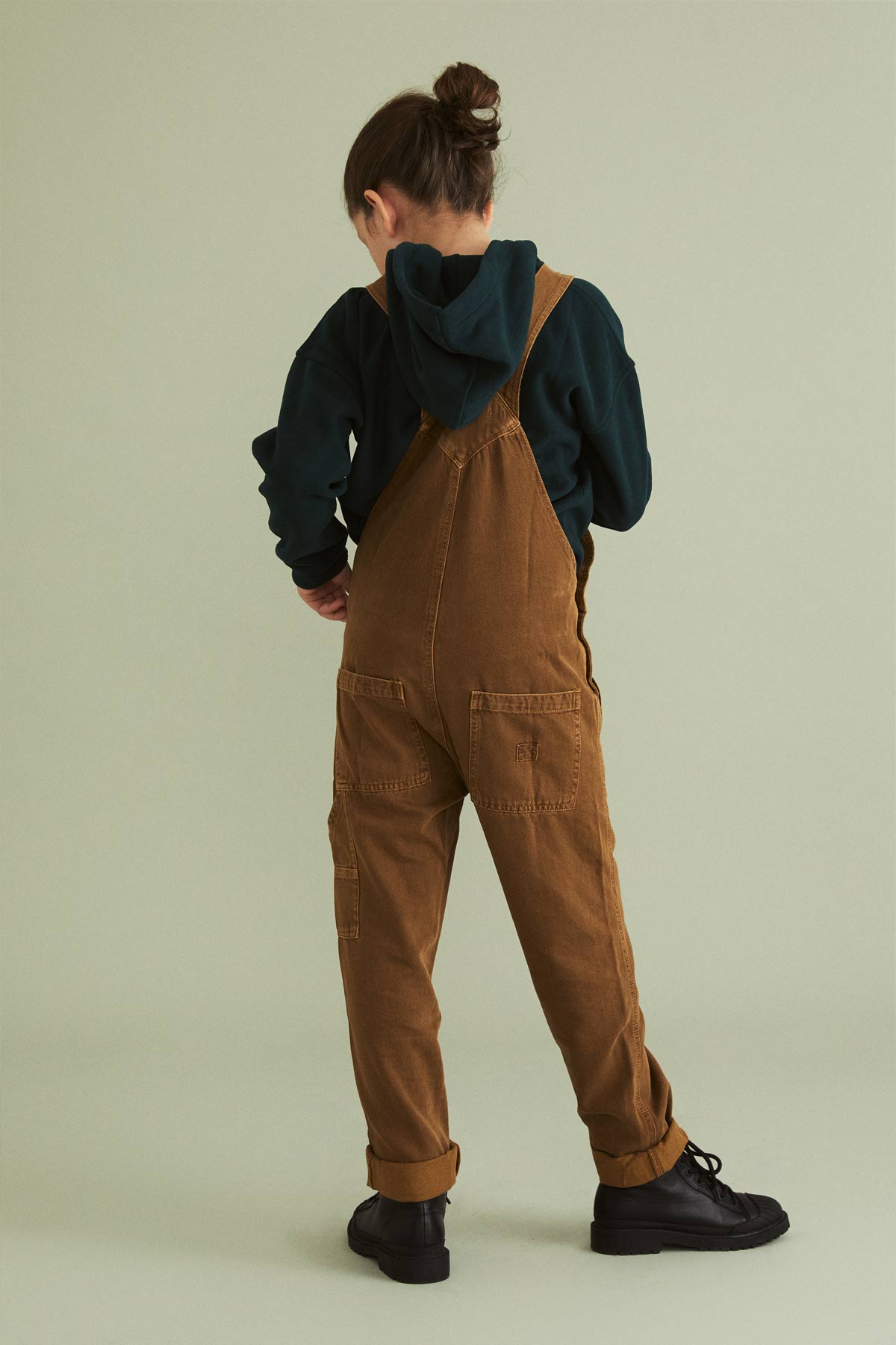 Dalmatian Pelican Kid's Hoodie - Dark Green