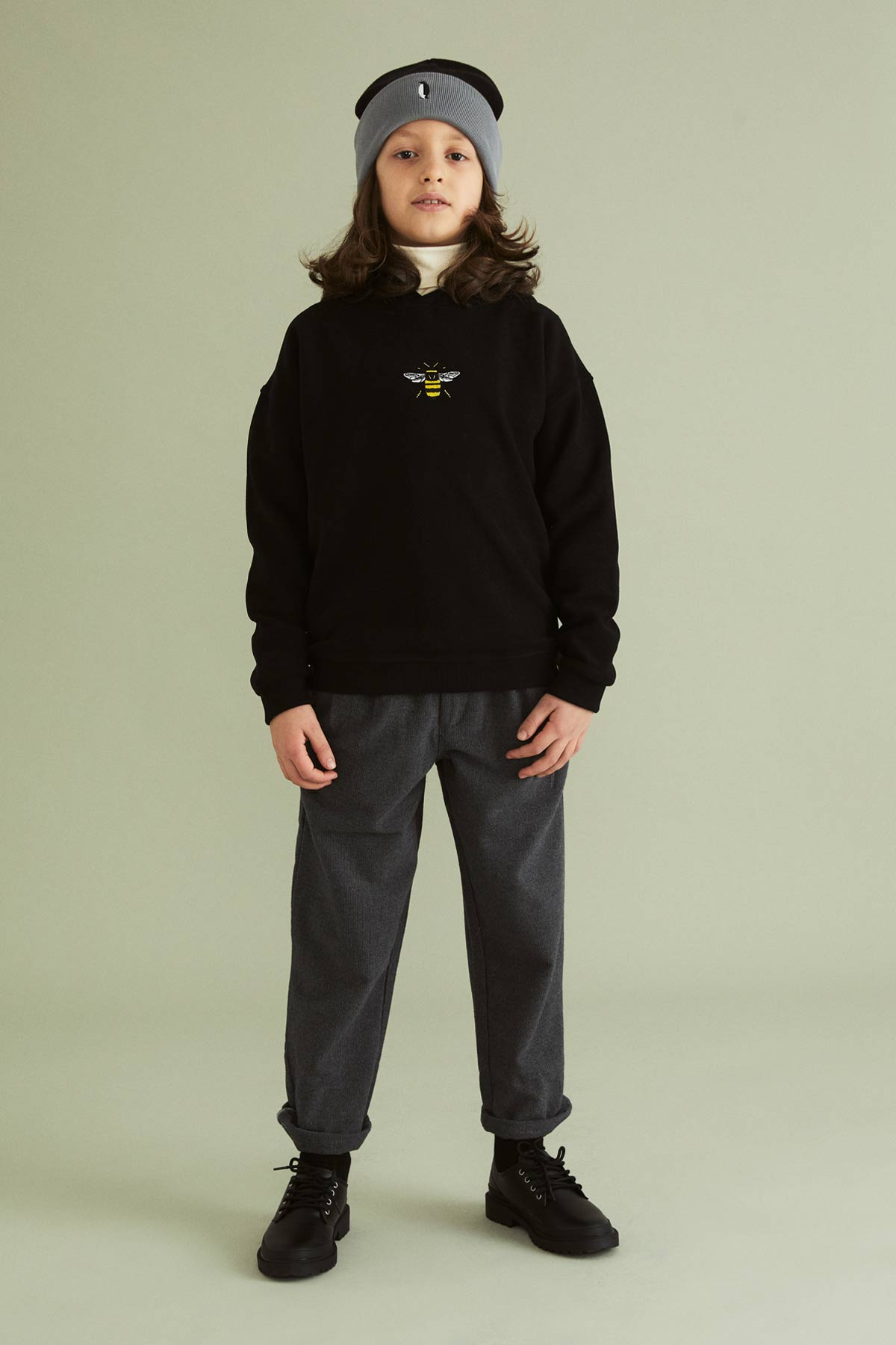 Bumblebee Kid's Hoodie - Black