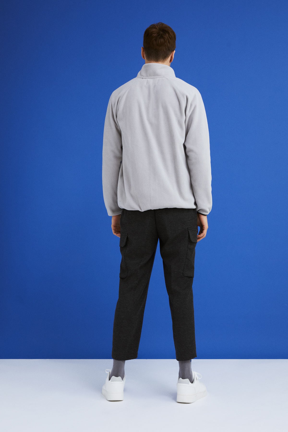 Emperor Penguin Zipped Fleece - Gray