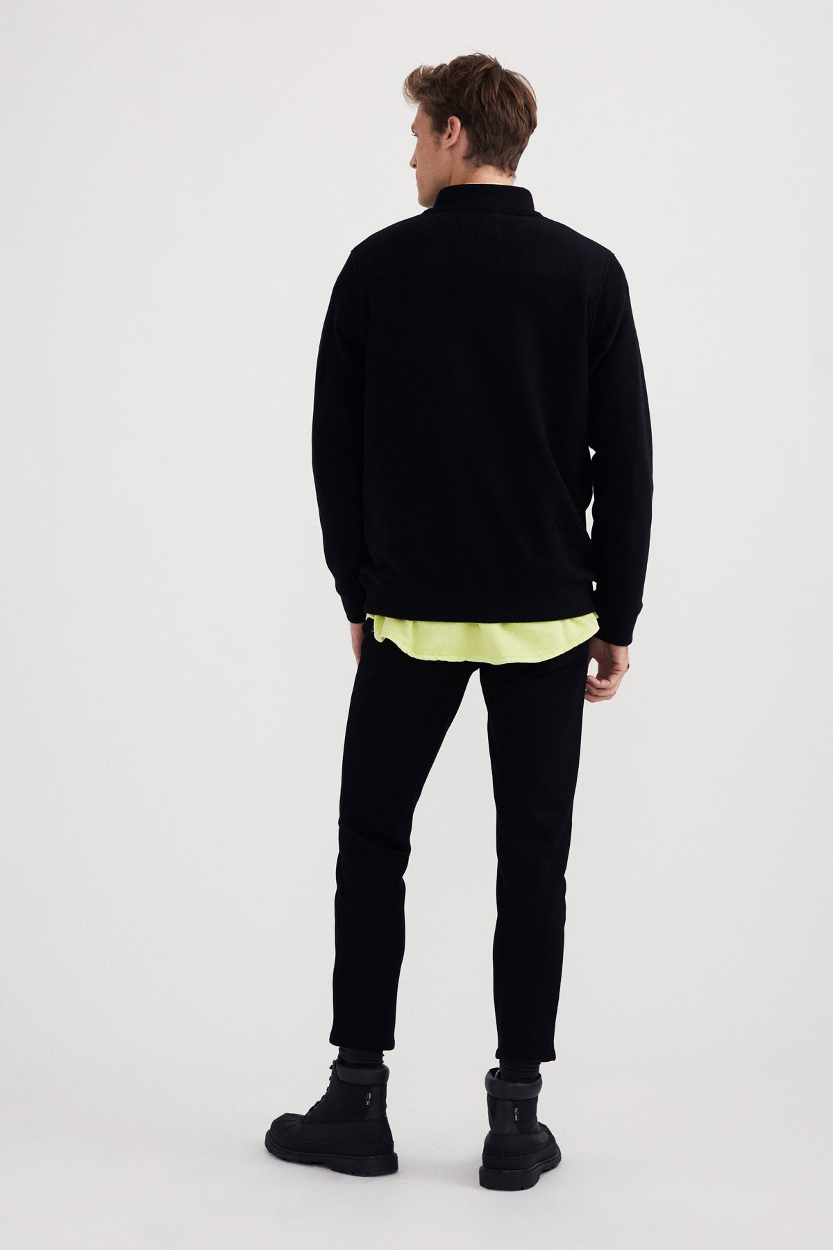 Emperor Penguin Quarter-Zip Sweatshirt - Black