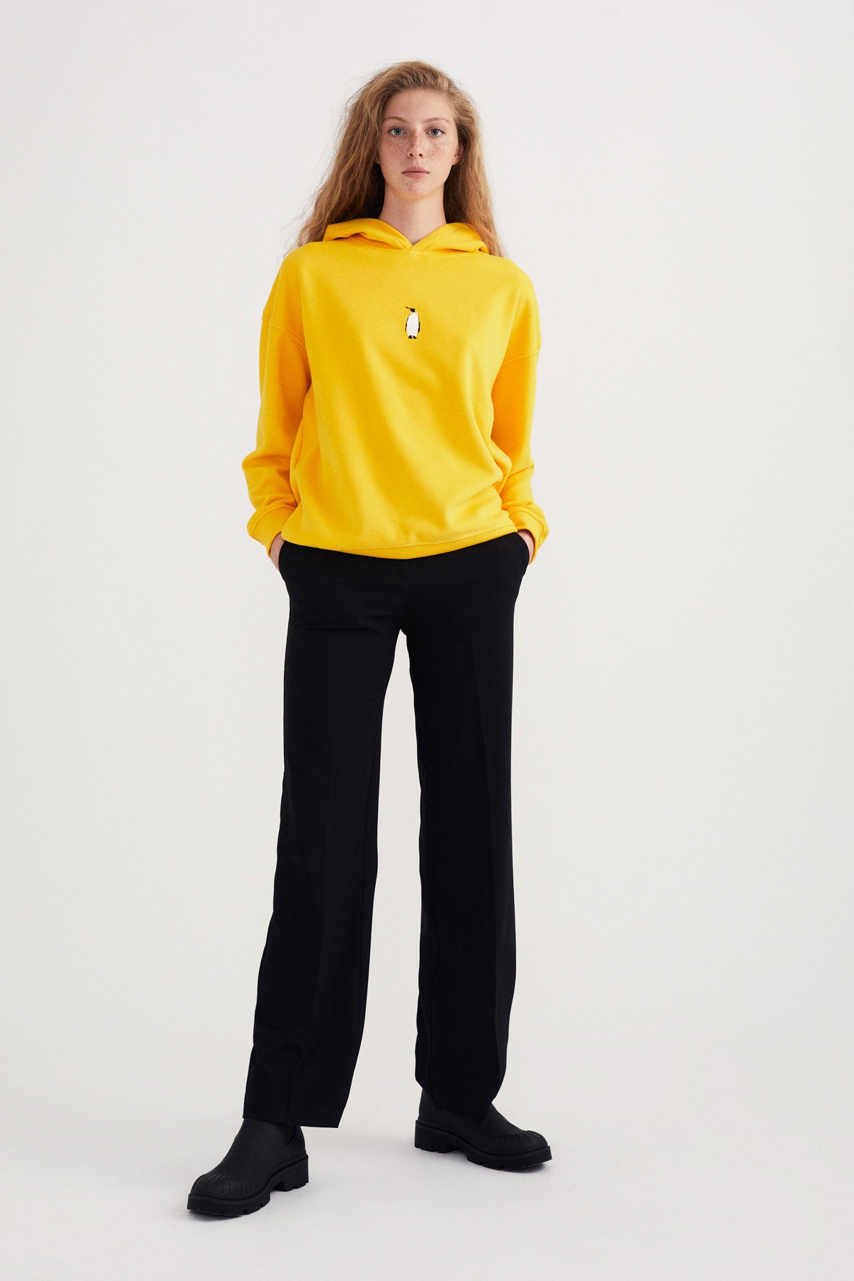 Emperor Penguin Hoodie - Yellow