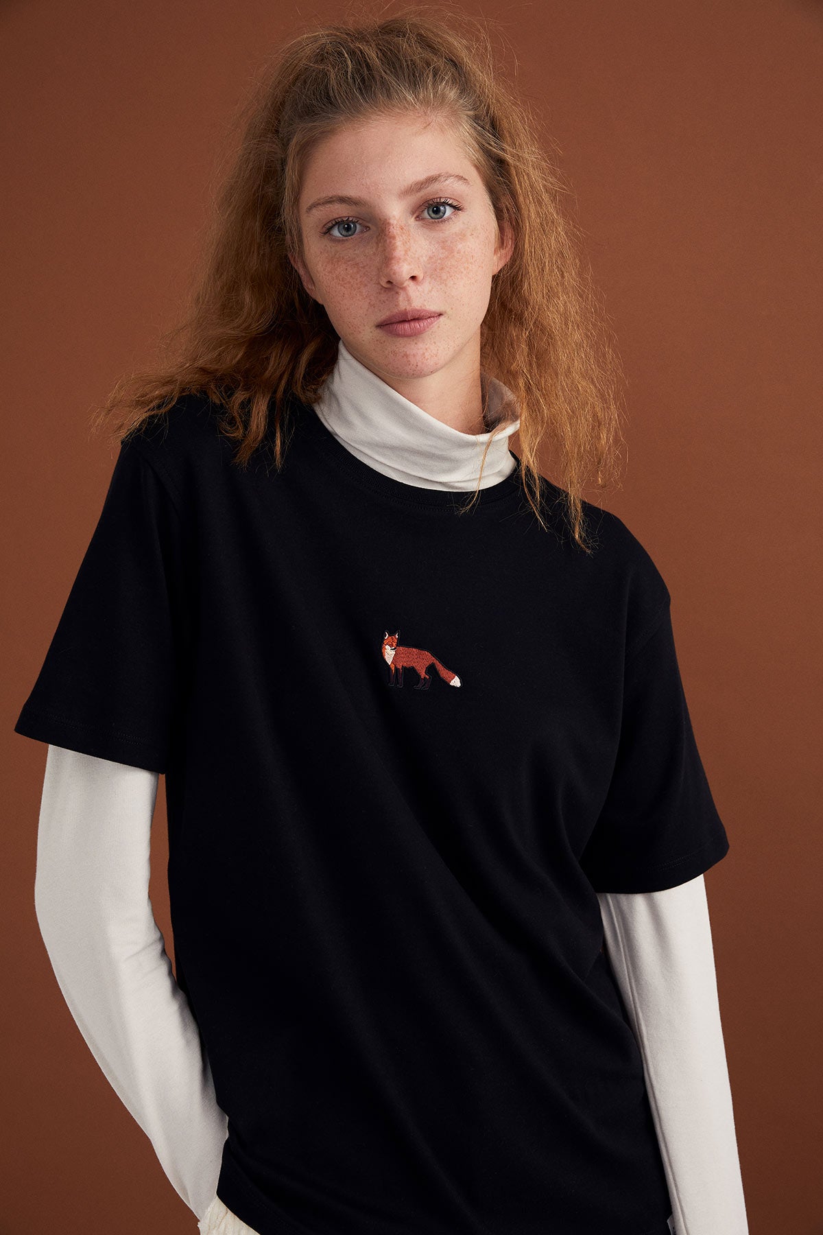 Red Fox Thick T-Shirt