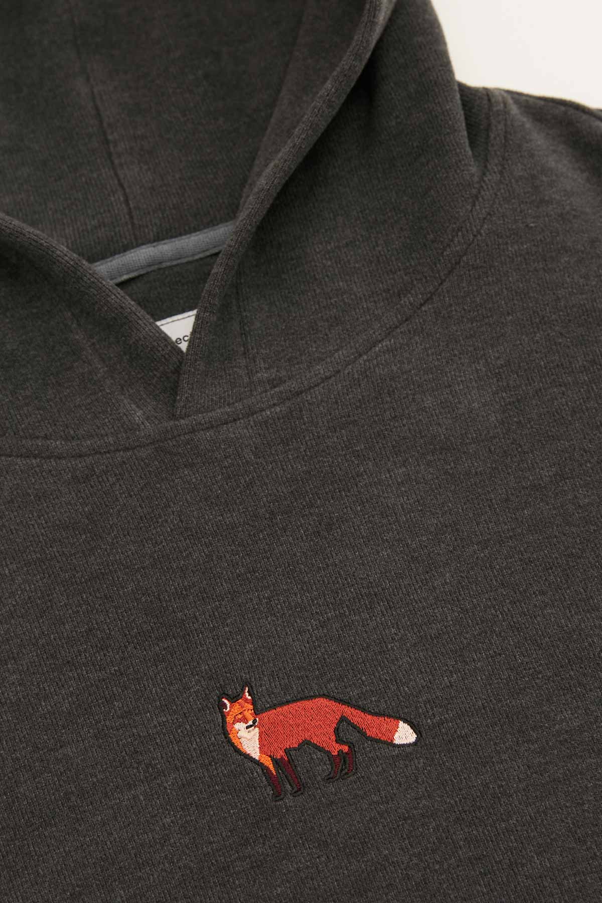 Red Fox Hoodie - Dark Gray