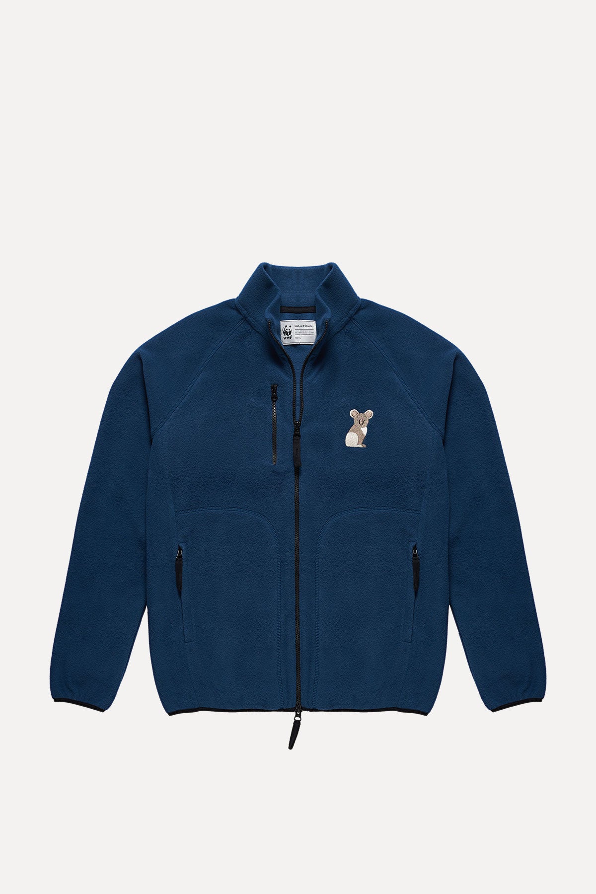 Koala Zipped Fleece - Dark Blue