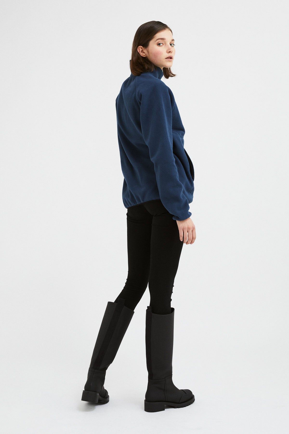 Koala Zipped Fleece - Dark Blue