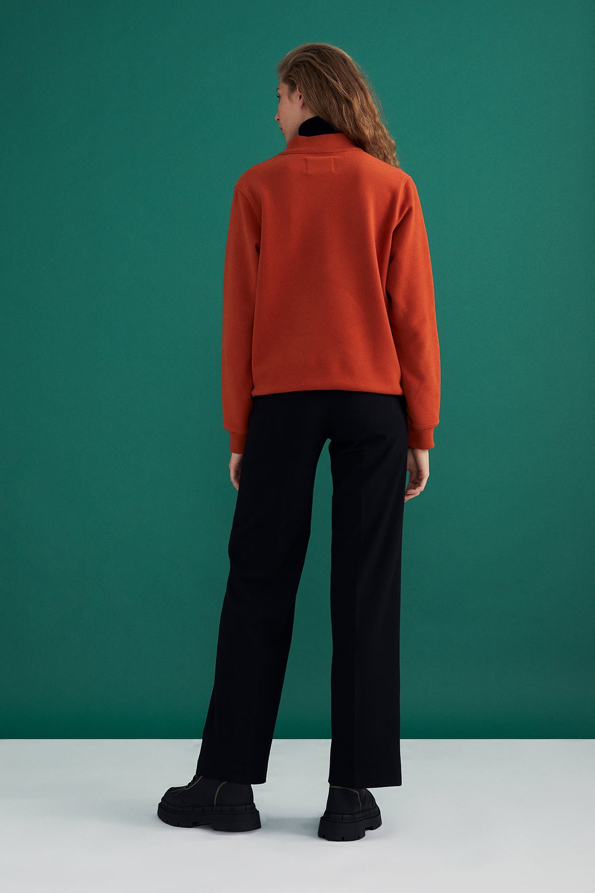 Koala Quarter-Zip Sweatshirt - Orange