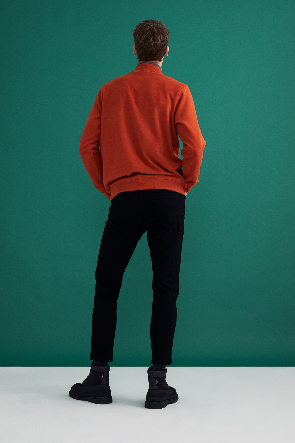 Koala Quarter-Zip Sweatshirt - Orange