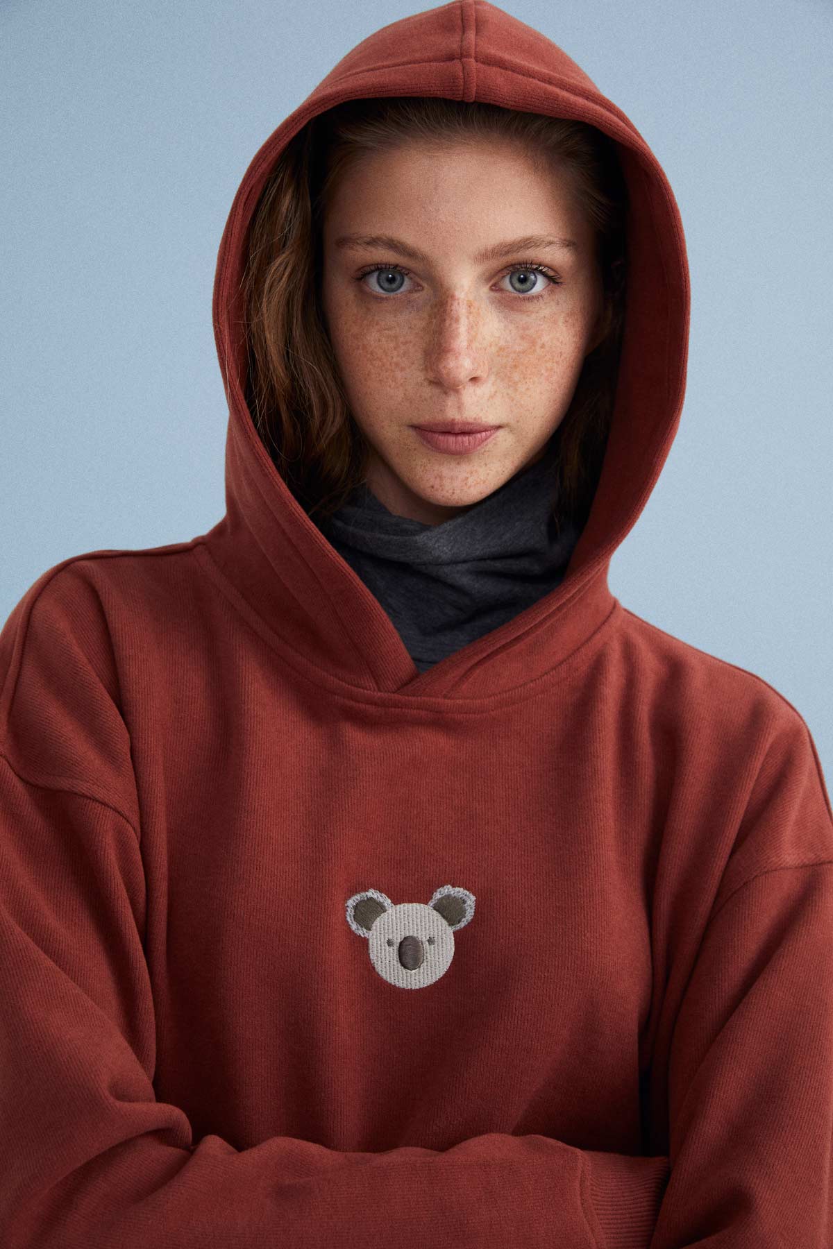 Koala Hoodie - Terracotta