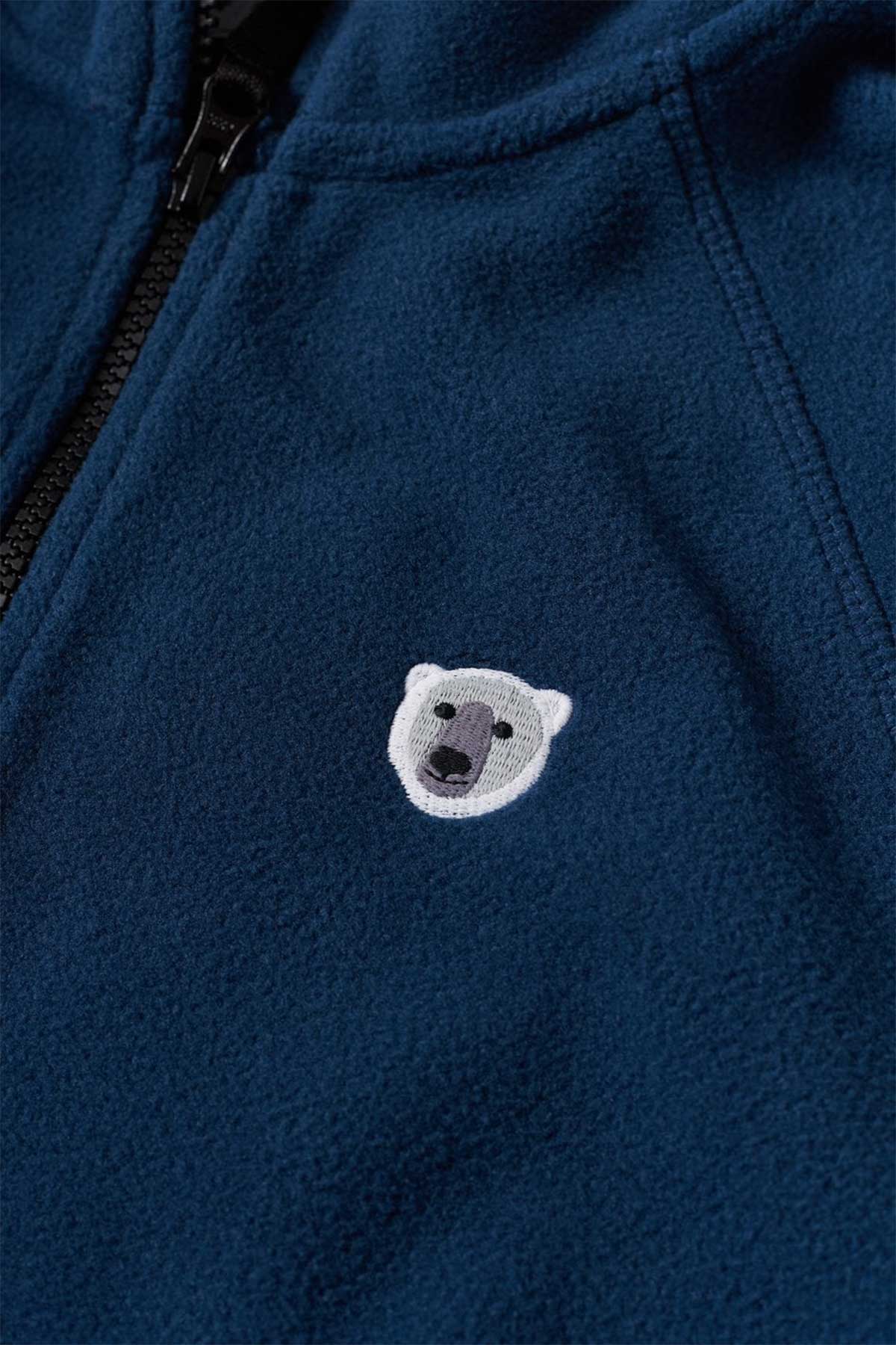 Polar Bear Half Zipped Fleece - Dark Blue
