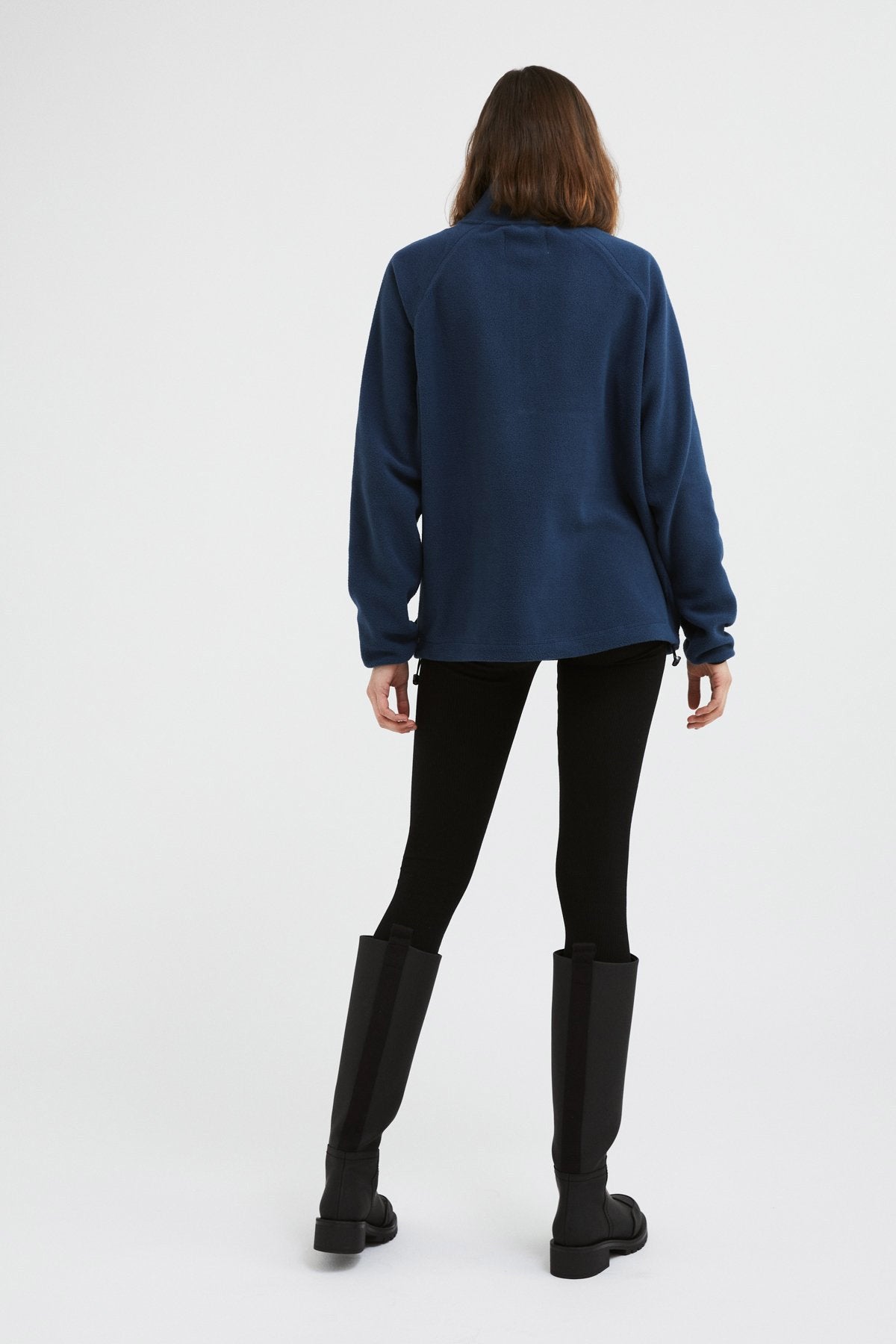 Polar Bear Half Zipped Fleece - Dark Blue