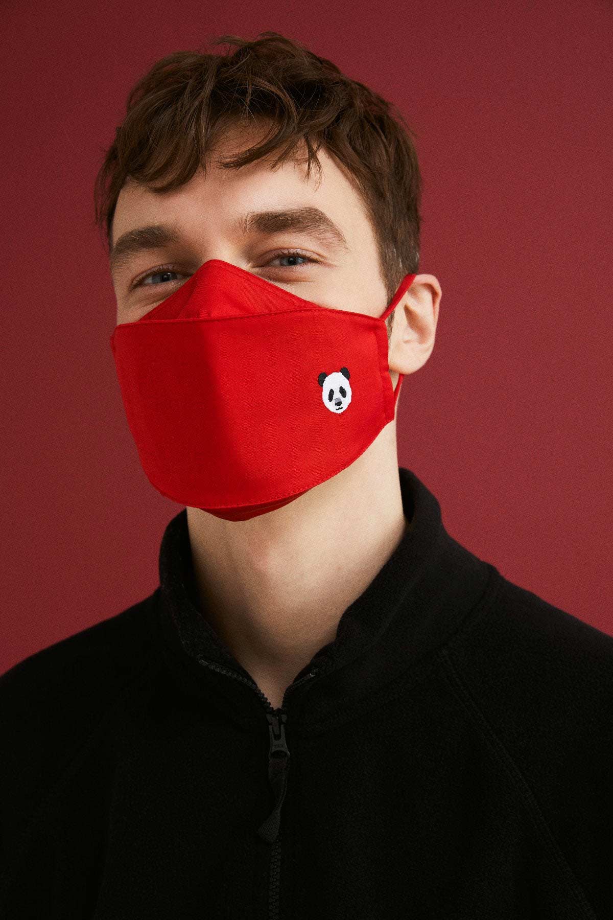 Panda Mask - Red