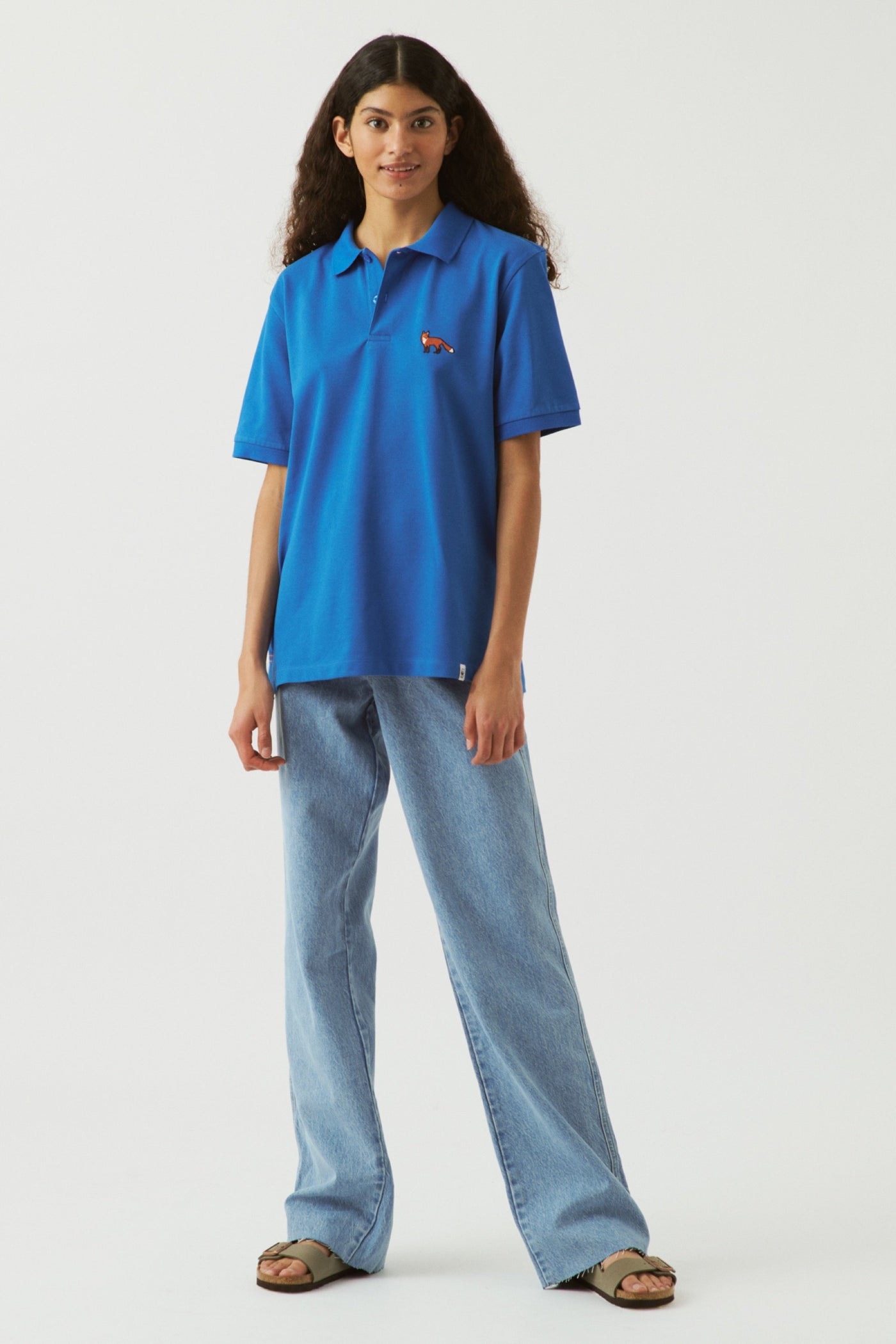 Red Fox Polo T-Shirt - Saxe Blue