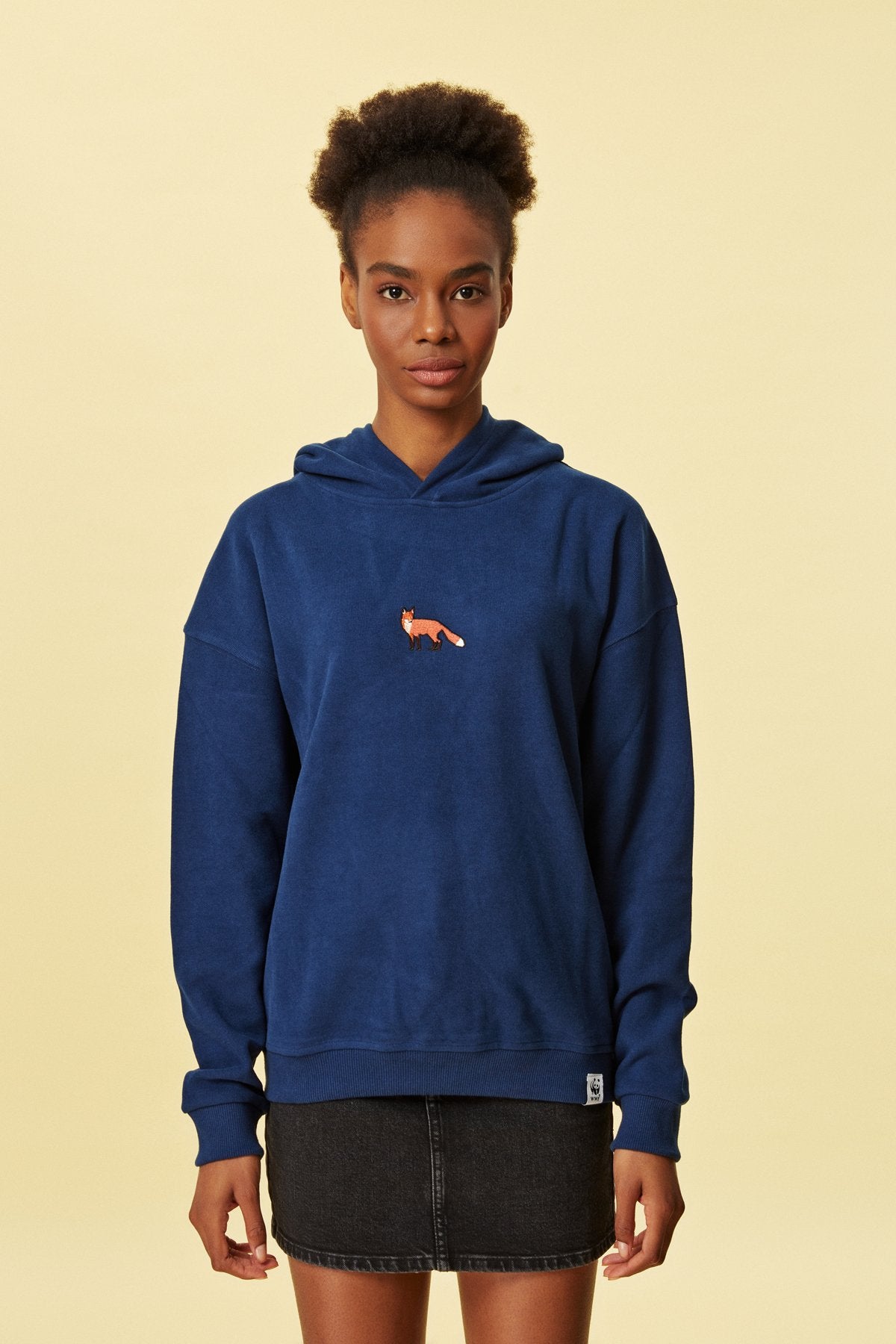 Red Fox Hoodie - Indigo Blue