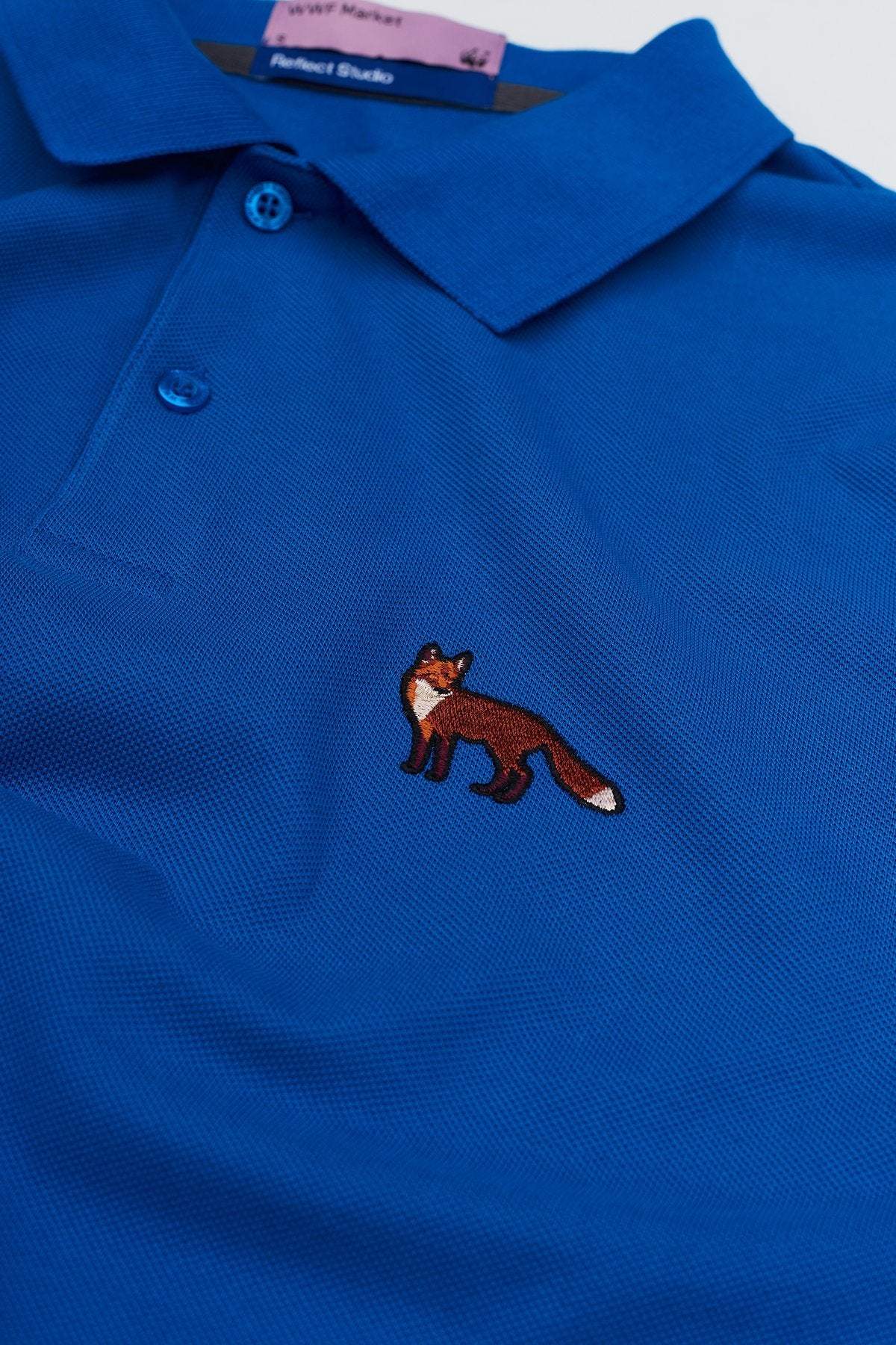 Red Fox Polo T-Shirt - Saxe Blue