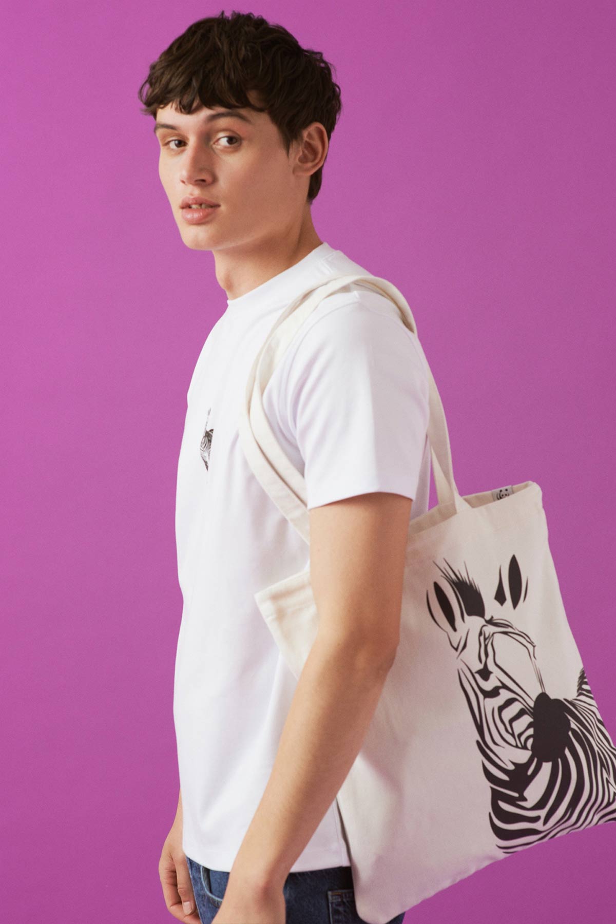 Zebra Bag - Ecru